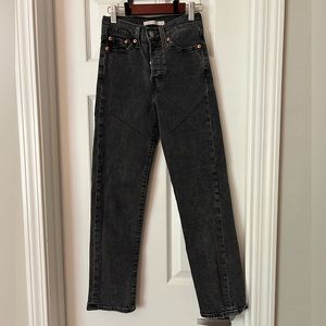 Levi’s Wedgie Straight Black Jean